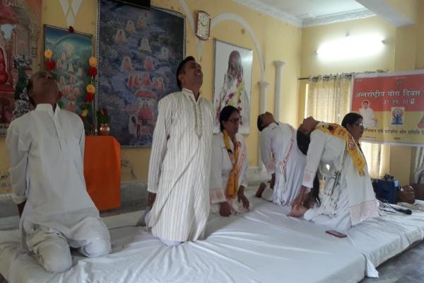 MVM School Dharamshala Teachers celebrated Yoga day.